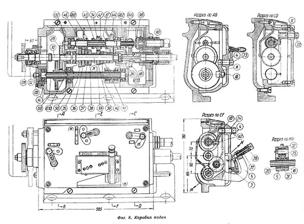 Коробка подач токарно-гвинторізного верстата 162 Коробка подач токарно-гвинторізного верстата 162